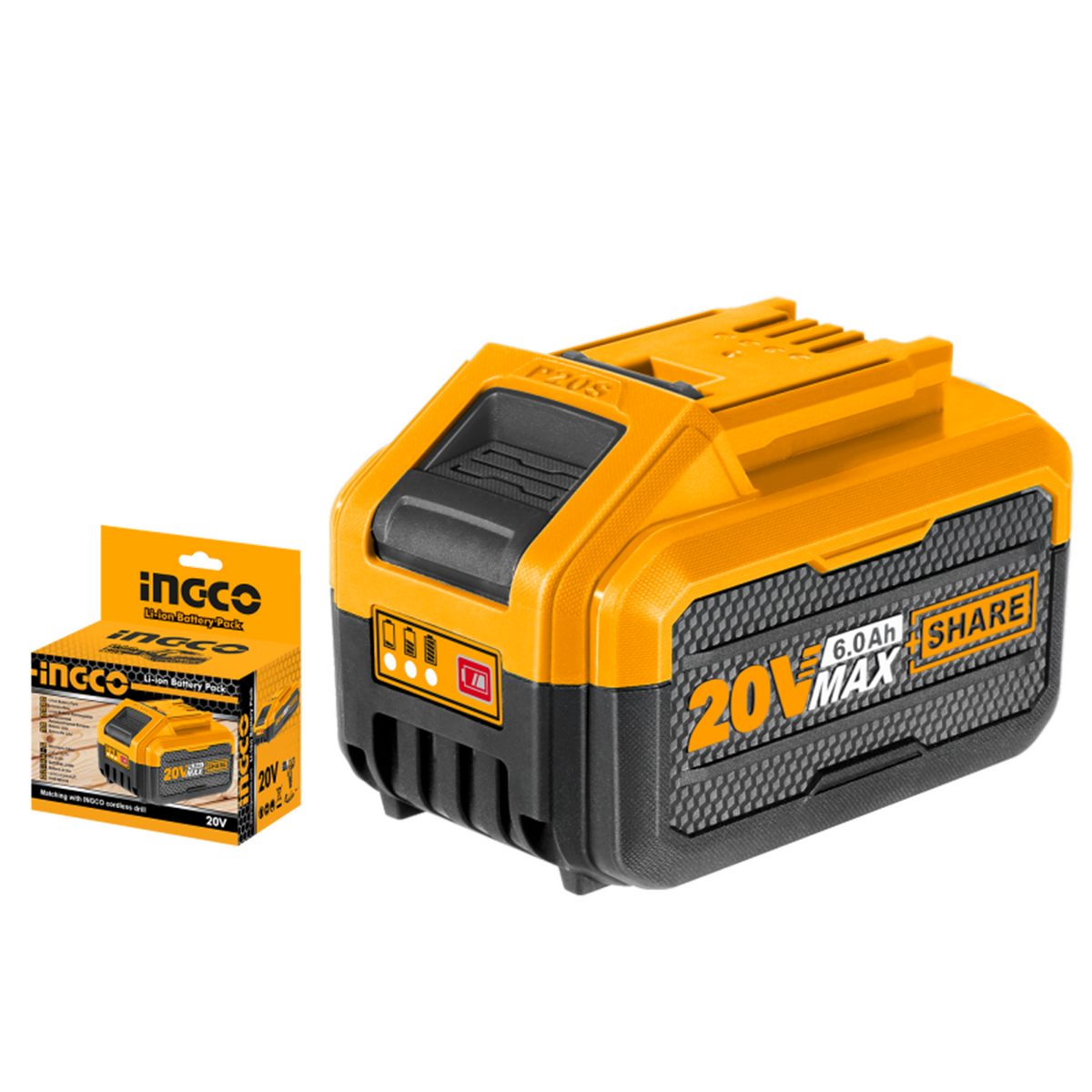 INGCO 20V 6.0Ah Lithium-ion battery