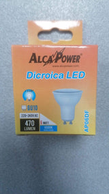 Lampadina dicroica GU10 a led 6W 470lm luce fredda 6000K - La Fattoria