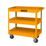 INGCO - Werkstattwagen Basic HPTCT031 | 3 Ablagen | Leer | 719x365x663 mm