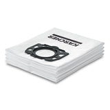KARCHER - Sacchetti Filtro in Vello TNT 2.863-006.0 | 4 Pezzi | Per WD4, WD5, WD6, MV4, MV5, MV6 | Antistrappo | Alta Ritenzione Polvere