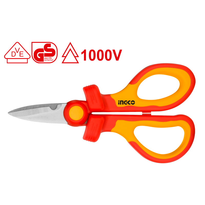 Ciseaux isolés 1000V pour électriciens INGCO