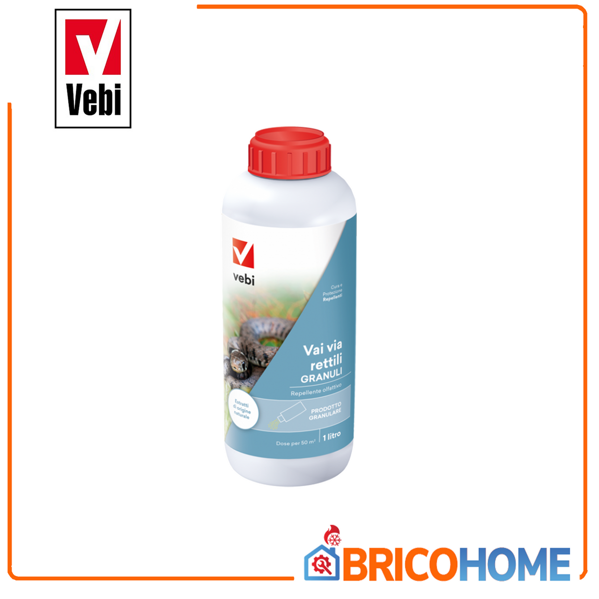 Natural repellent against reptiles Go away reptiles VEBI 1Kg