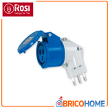 Adattatore industriale spina 16A + presa CEE 2P+T 220V