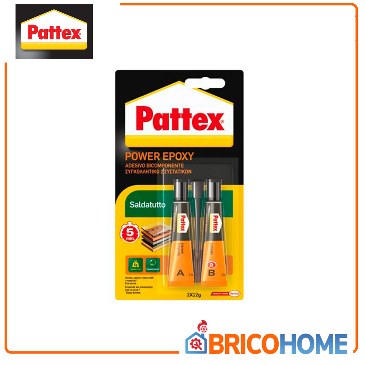 Pattex Saldatutto Mix 5 min. 2x12g pack 