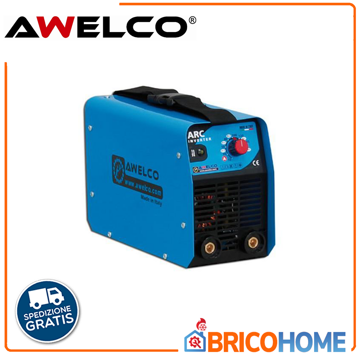 AWELCO – Saldatrice Inverter ARC 180 | 160A | Kit Completo | Professionale