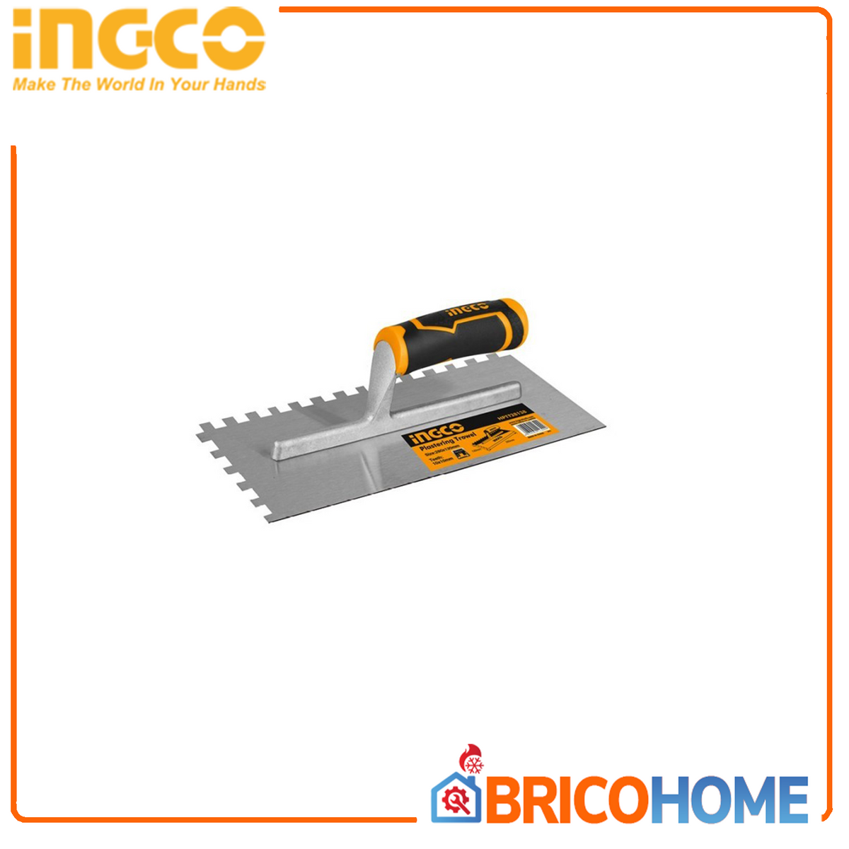 Frattone dentellato inox professionale 280X130MM