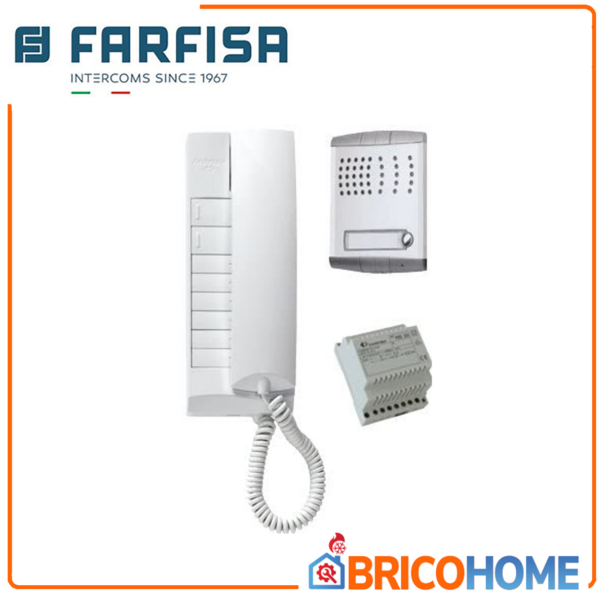 1PEXD 2-Draht (1+1) Einfamilien-Audio-Intercom-Kit - FARFISA -