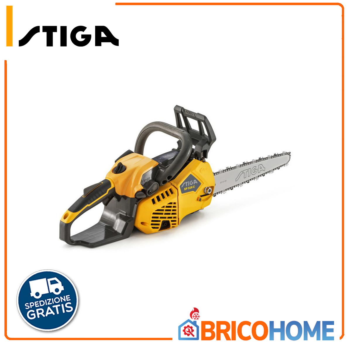 Motosega a scoppio STIGA SP 316 C con barra di taglio da 30 cm (12") doppia impugnatura
