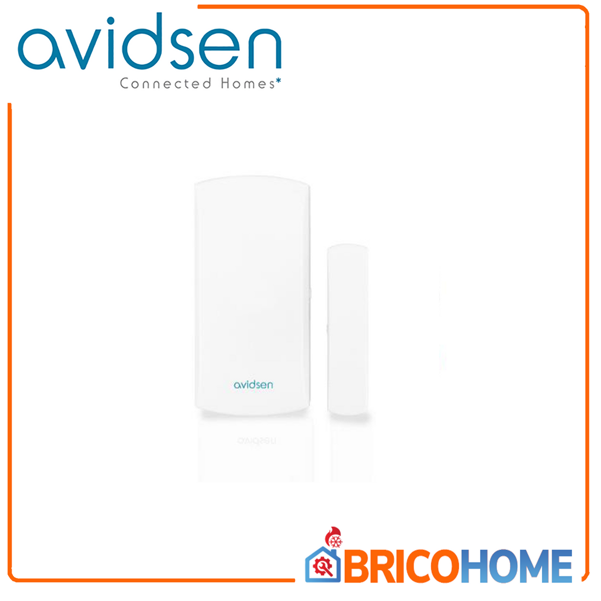 AVIDSEN - Sensore Wireless a Contatto Magnetico 100723 | Rilevatore Apertura Porte e Finestre | Portata 100m | Compatibile Kit 127055/100731/100720