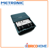 METRONIC - Amplificatore TV da Esterno 414140 | 2 Ingressi UHF+VHF | 2 Uscite | Guadagno Regolabile | Connettori F | Palo