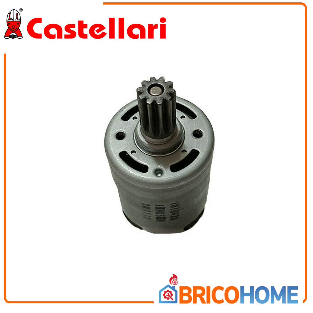 CASTELLARI - Motore Johnson 12V 80W TO800200 | Ricambio Abbacchiatore Tornado | Con Pignone Cilindrico
