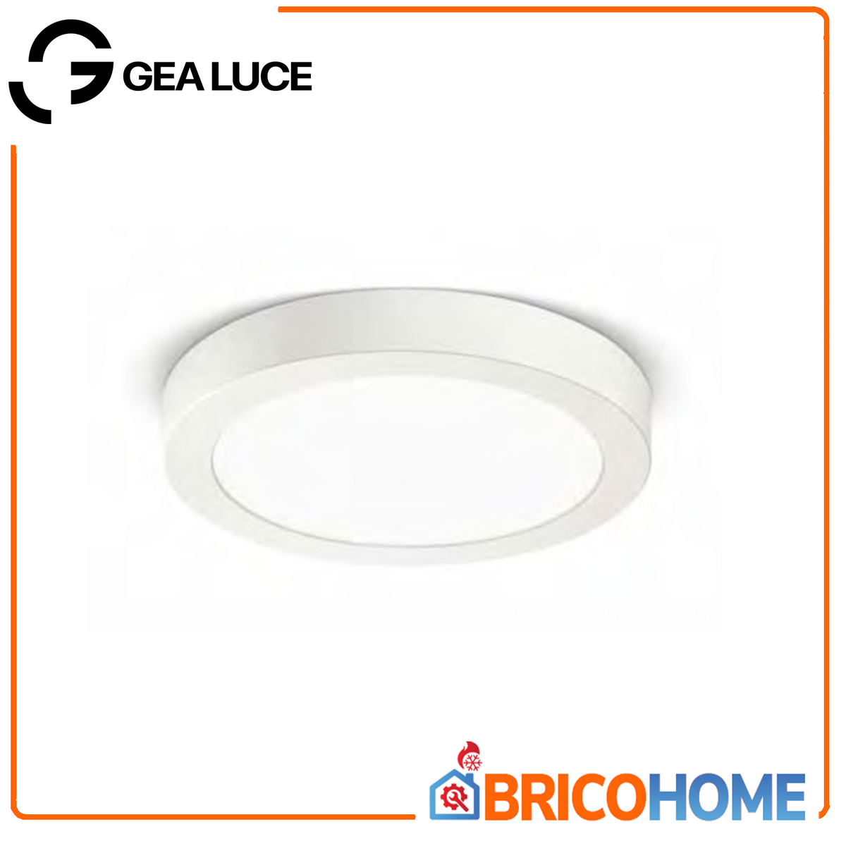 Runde weiße LED-Deckenleuchte 18W natürliches Licht 4000K Gea Luce