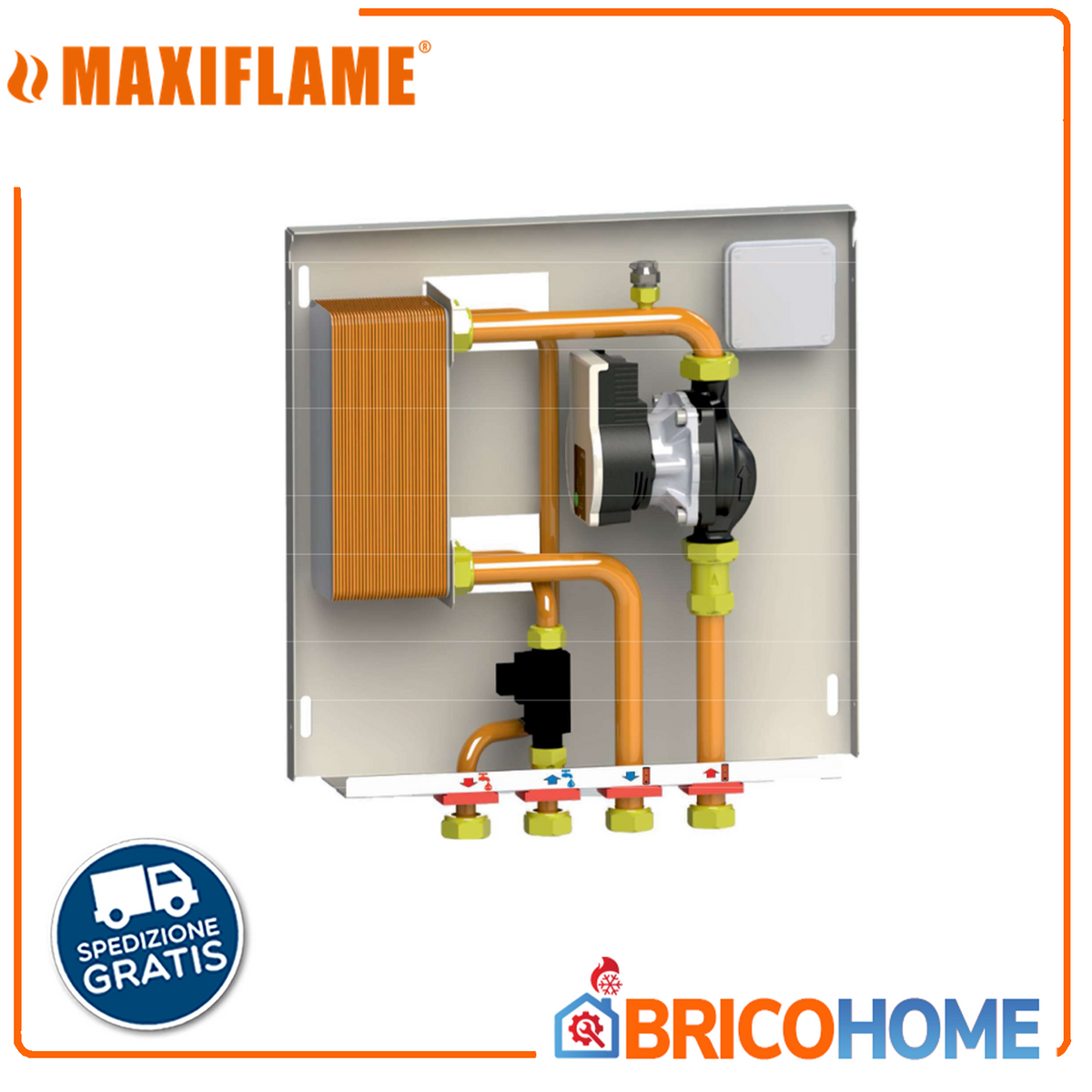 Super-compact module for domestic hot water production 17.5 Lt/min - MX125/ACS