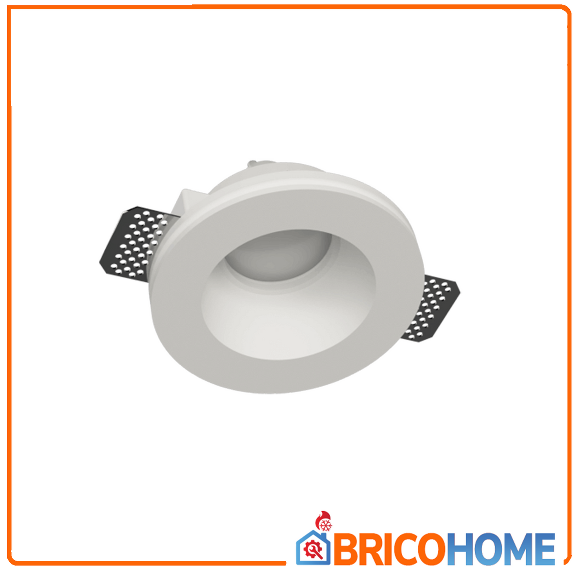 CENTRO FARETTI - Spot en plâtre encastrable rond conique CSF030 | GU10 | Ø12,5cm | Peignable | Faux plafond