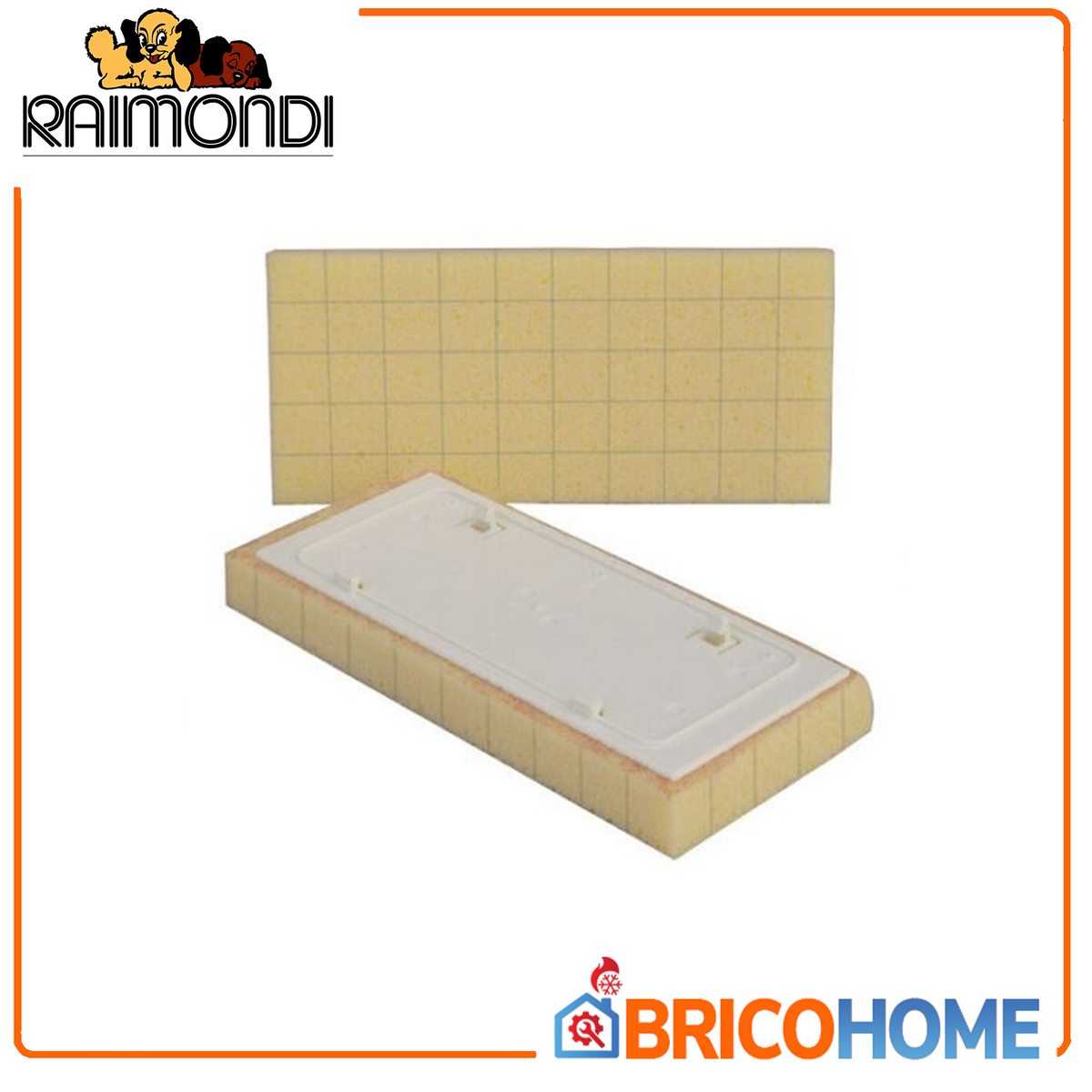 Raimondi - Éponge de rechange Sweepex 217RICSWGT | 13x30x3cm | Fixation rapide | Blanche | Fabriqué en Italie