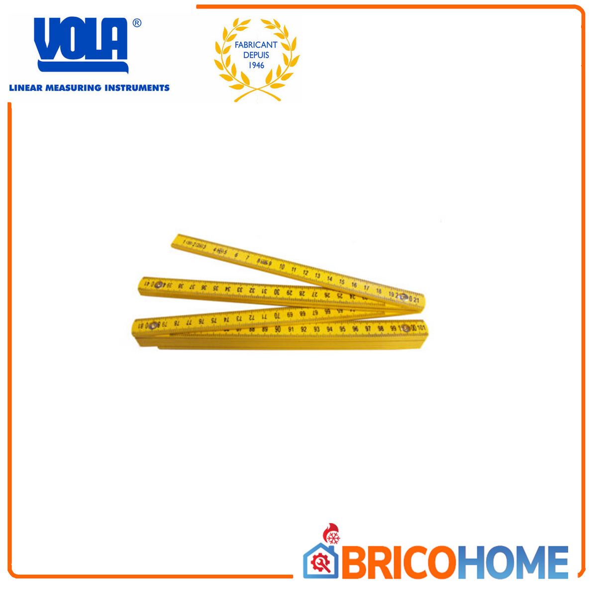 Yellow Plastic Double Tape Measure - Fly