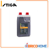 STIGA – Grünes synthetisches Zweitaktöl 1111-9243-01 | 1 Liter | Mit Dosierflasche | 2-Takt-Motoren