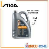 OLIO STIGA lubrificante protettivo catena e barra motoseghe Professionale 5 litri