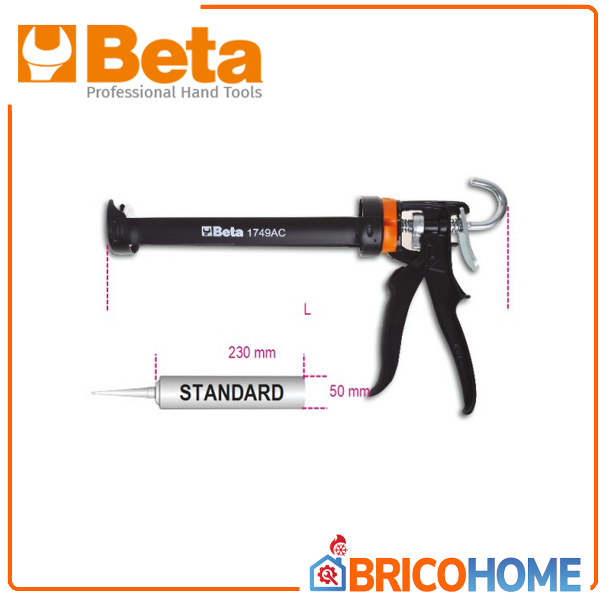 BETA 1749AC Professional Silicone and Chemical Anchor Gun