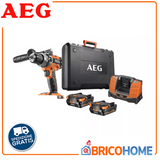 Trapano avvitatore a percussione BRUSHLESS in valigetta con 2 batterie da 2.0Ah