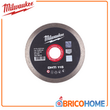 MILWAUKEE - Disco Diamantato DHTi 115mm | Ceramica Media e Bassa Durezza | Alesaggio 22,23mm