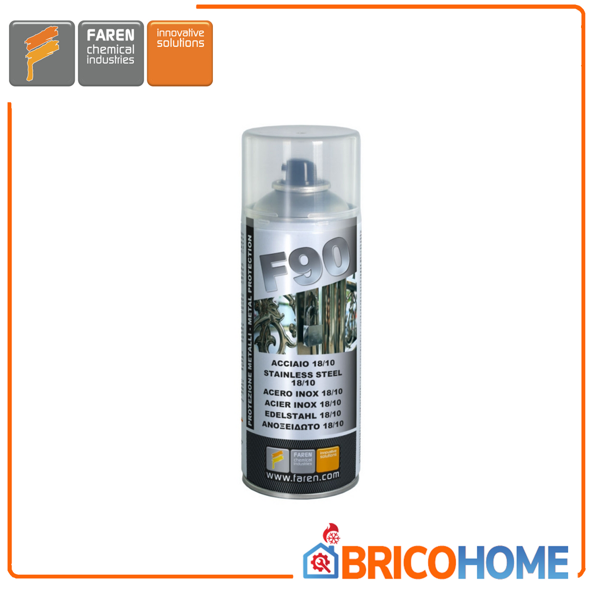 18/10 stainless steel spray 400ml F90 FAREN