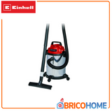 EINHELL - Aspiratore Solidi e Liquidi TC-VC 1815 S | 1250W | 15 L Inox | Aspirazione e Soffiaggio | 4 Ruote