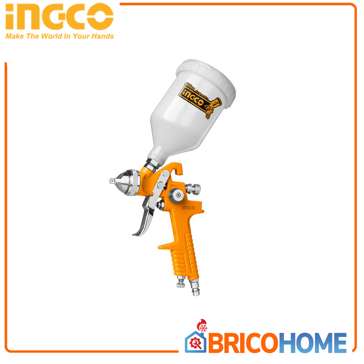 INGCO - Aerografo HVLP ASG1061 | Serbatoio 600cc | Ugello 1,4mm