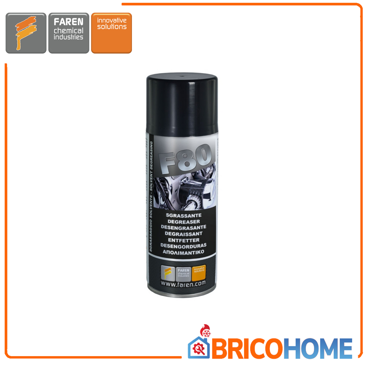 Multipurpose spray solvent degreaser 400ml F80 FAREN
