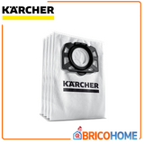 KARCHER - Sacchetti Filtro in Vello TNT 2.863-006.0 | 4 Pezzi | Per WD4, WD5, WD6, MV4, MV5, MV6 | Antistrappo | Alta Ritenzione Polvere