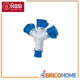 Adattatore moltiplicatore industriale a 3 uscite IP44 16A 2P+T 220V