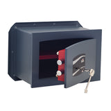 STARK - Cassaforte a Muro Serie 802A | 10 Lt | Acciaio Speciale | Taglio Laser | Apertura a Tutto Vano