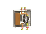 Superkompaktes Heizkessel-/Wärmeprodukt-Schnittstellenmodul 35/40 kW komplett mit Abdeckkasten - MX115/ 1 MINI - 115013