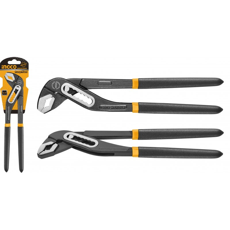 INGCO - Pinza Regolabile 300mm HPP03300 | Cr-V | Impugnatura Bicolore TPR | Appendibile