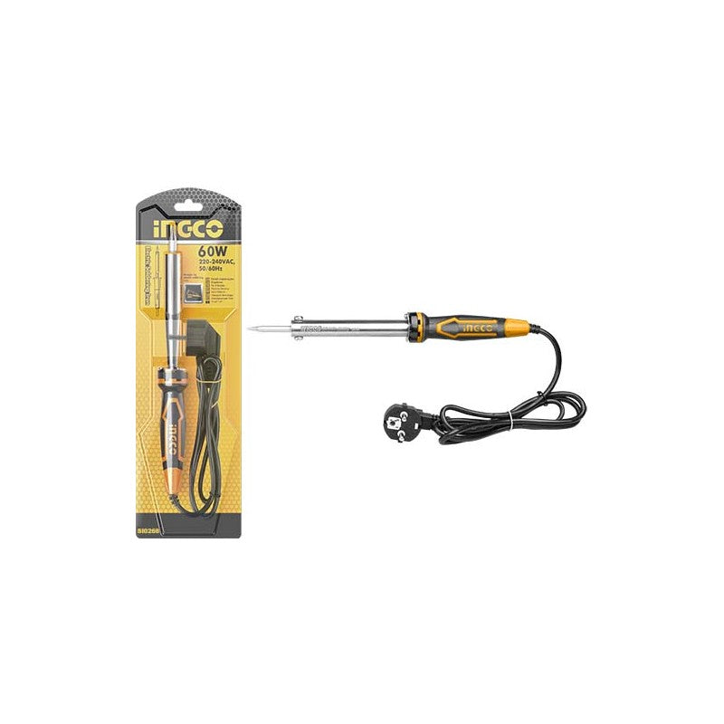 INGCO - Saldatore a Stagno 60W SI0268 | 220-240V | Punta Sostituibile | Con Supporto