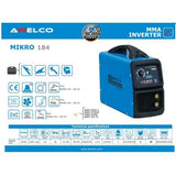 Saldatrice INVERTER ad elettrodo 160 Amp Awelco - MIKRO 184 + Elmetto - La Fattoria