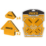 INGCO Set of 6 Magnetic Holders for Welding Machines