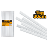 INGCO - Colla Termofusibile in Stick AKTGS3011 | Ø 11,2 mm x 30 cm | Confezione 1 kg | Resina di Petrolio