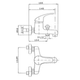 Single-lever bath mixer - Ecoline GS