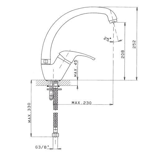Single-lever sink mixer - Ecoline GS